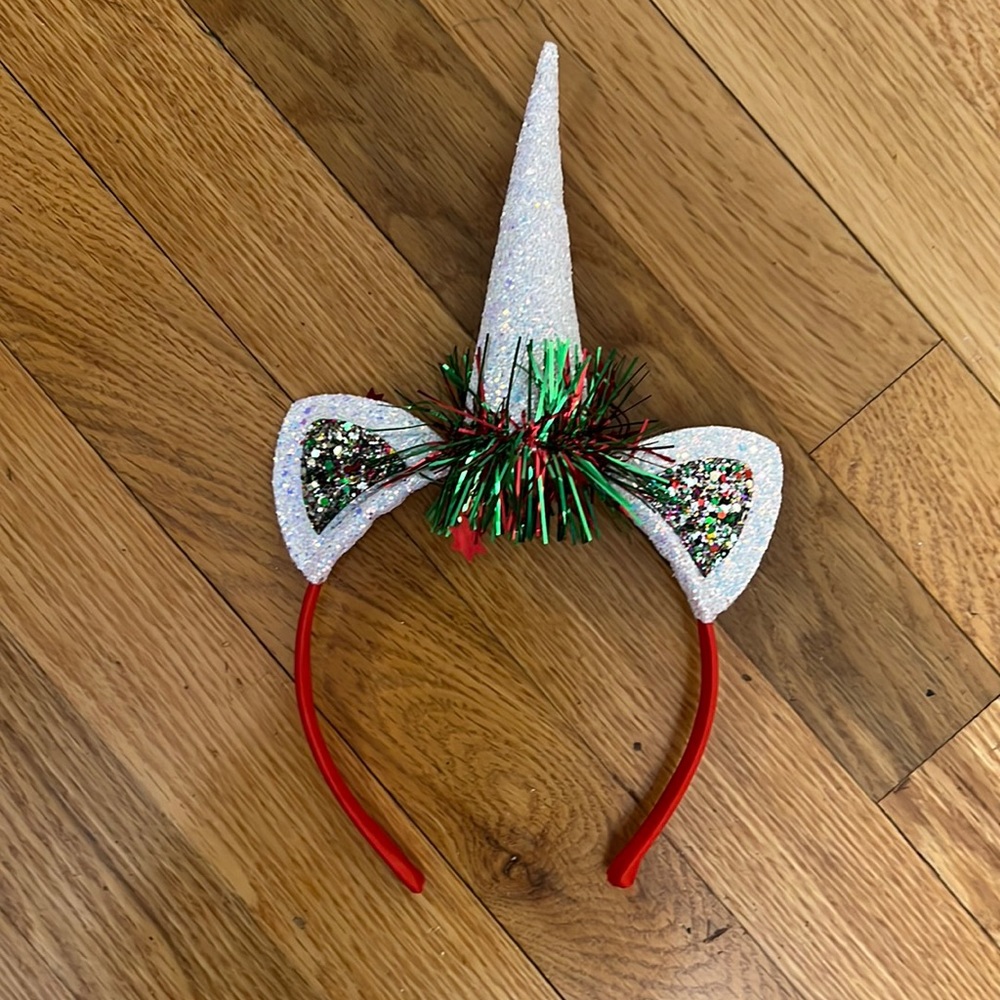 Unicorn Christmas Holiday Headband